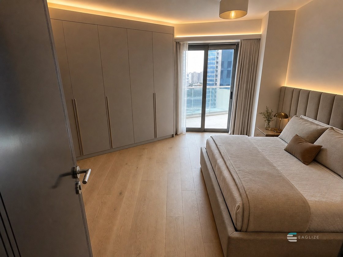 Bedroom after renovation by EAGLIZE